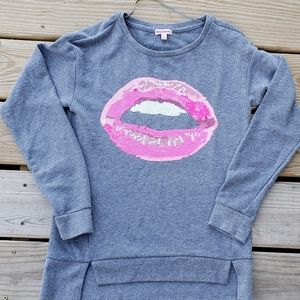 Juicy Couture sequined lips sweatshirt